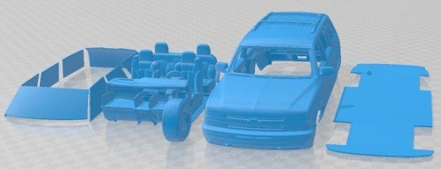 chevrolet tahoe ls 2002 printable car automotive slot scalextric tamiya rc miniz hobby micro diecast 3d print model - Mito3D