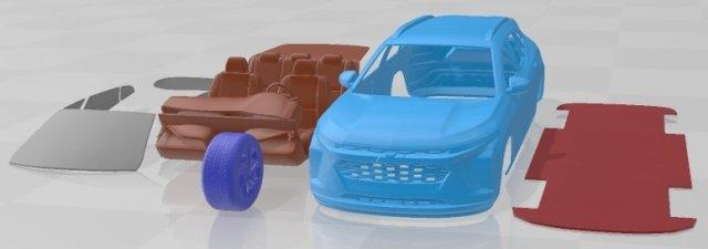 chevrolet trax rs 2024 printable car automotive slot scalextric tamiya rc miniz hobby micro diecast 3d print model - Mito3D