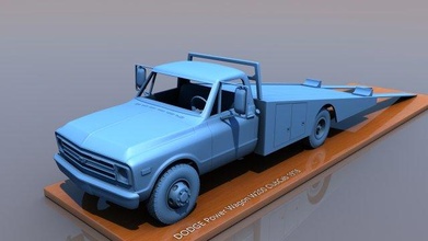 chevy c10 cow truck 1968 3d print model in vehicle 3dexport van cargo usa america transport road wheels 3dprint collection vintage miniatures vehicles old 3d print model - Mito3D