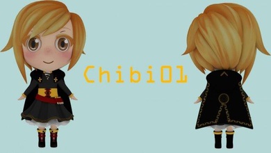 chibi01 chibi sd 01 3d 3d print model - Mito3D