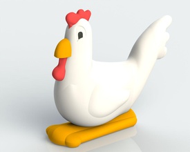 de poulet animales pollito animal 3d print model - Mito3D