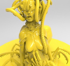 chimère 3d impression modèle in monstres créatures 3dexport monstre femme 3d print model - Mito3D