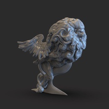 chimera macchina ornamento 3d stampa modello in mostri creature 3dexport mostro leone miniature figurine scultura bestia 3d print model - Mito3D