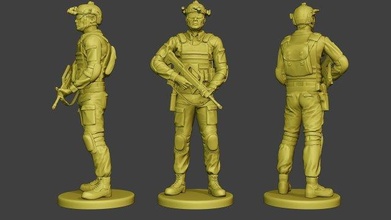 china actual special forces pap 0018 3d print model in figurines 3dexport army man people modern soldier qbz-95 warfare survive military vegetation dioram camouflage company shotgun 3d print model - Mito3D