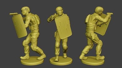 china actual special forces pap 0019 3d print model in figurines 3dexport army man people modern soldier qbz-95 warfare survive military vegetation dioram camouflage company shotgun 3d print model - Mito3D
