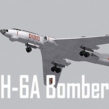 chinese air force h-6a bomber polygon caf war pacific asia theater simulation game weapon tupolev hong russian lavi badger tu 16 design multi purpose 3d print model - Mito3D