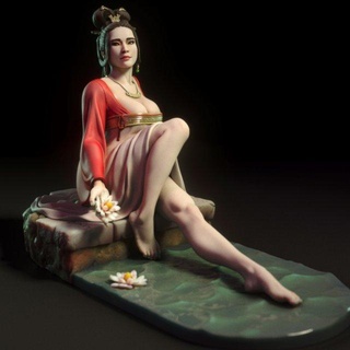Cinese bellezza assemblaggio nsfw sfw figurine Cina donna signora 3d print model - Mito3D