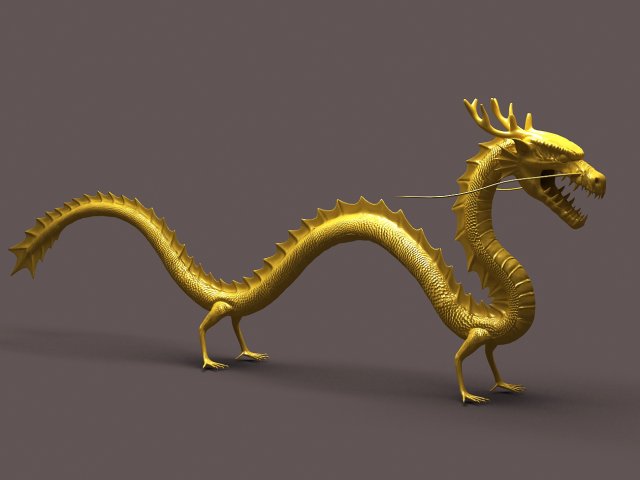 chino continuar 02 3d modelo in fantasía 3dexport antiguo animales arte asia asiático bronce personaje china criatura dinosaurio dragonasian dorado japonés mágico mitología oriental ornamento 3D print model - Mito3D
