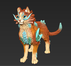 Çin ejderha kedi fantezi sanat yaratık hayvan 3d print model - Mito3D