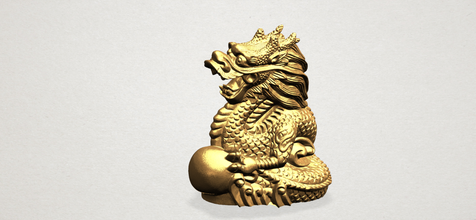 chinese horoscope of dragon 3d print model in decor 3dexport modern interior decorative detailed house characters miniatures figurines sculpture 3d print model - Mito3D