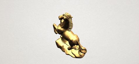 oroscopo cinese cavallo moderna interni decorativo dettagliate casa arredamento i caratteri miniature figurine la scultura il 3d print model - Mito3D