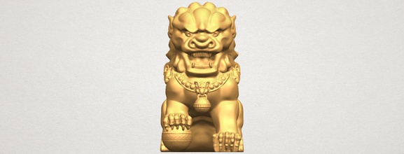 chinese lion car chair tree table sofa character game exterior human interior people girl house miniatures figurines sculpture animal zoo mammal dog 3d print model - Mito3D
