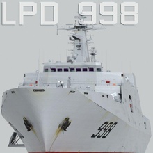 Çince Donanma lpd 998 tip 071 amfibi Ulaşım rıhtım plan gelecek gizli 17 21 uss san Antonio York deniz usmc Pasifik 3d print model - Mito3D
