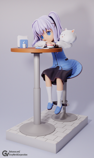 chino kafuu gochuumon wa usagi desu ka child figure character 3dprint anime 3d print model - Mito3D