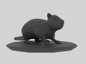Chipmung Tier Tiere Zoo Zoologie Wildfrau wildes zbrush 3dprinter 3dprinted 3d print model - Mito3D