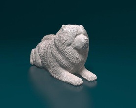 chow dog 3d print model in figurines 3dexport chowchow animal printready stl obj 3d print model - Mito3D