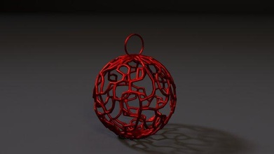 navidad pelota 3d impresión modelo in 3dexport 3dprinting imprimible año celebracion decoración arte 3d print model - Mito3D