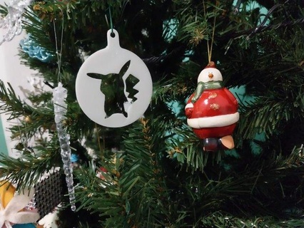 christmas decoration pikachu accessories tree pokemon stencil 3d print model - Mito3D