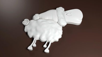 natale pecore stl gratuito 3d stampa modello in giocattoli 3dexport cioccolato coocie torta anno cibo caramella giochi 3d print model - Mito3D