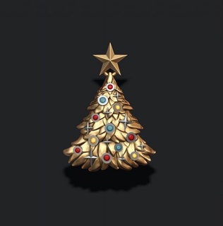 Noel ağaç kolye taşlar 3d Yazdır model dekorasyon dekor Christma çam yapraklar tatil kutlama Baba kış hediye yıl mery 2023 elmas takı 3d print model - Mito3D