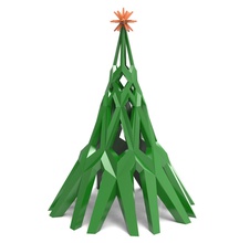 christmas tree xmas holiday geometric decor santa present gift 3d print model - Mito3D