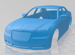 chrysler 300 2011 printable body car 3d print model in automotive 3dexport slot scalextric tamiya rc miniz hobby micro 3d print model - Mito3D