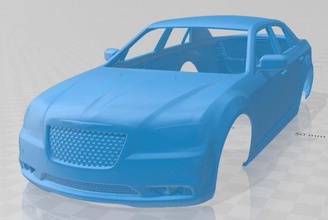 Chrysler 300 srt8 2012 imprimible cuerpo coche vehiculo espacio scalextric Tamiya rc miniz pasatiempo micro 3d print model - Mito3D