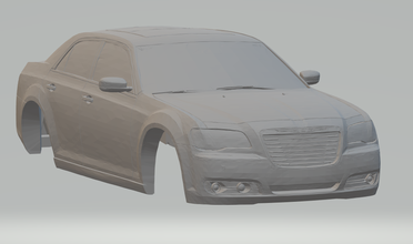 chrysler 300c 2014 de coche ranura slotcar slotcars hotwheels fundido a presión scx mopar dodge 3d print model - Mito3D