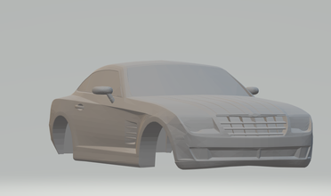chrysler crossfire diecast slot autorama slotcars hotwheels scx mopar 3d print model - Mito3D