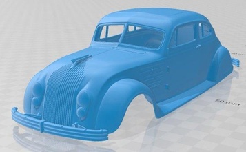 chrysler imperial airflow 1934 printable body car slot scalextric tamiya rc miniz hobby micro 3d print model - Mito3D