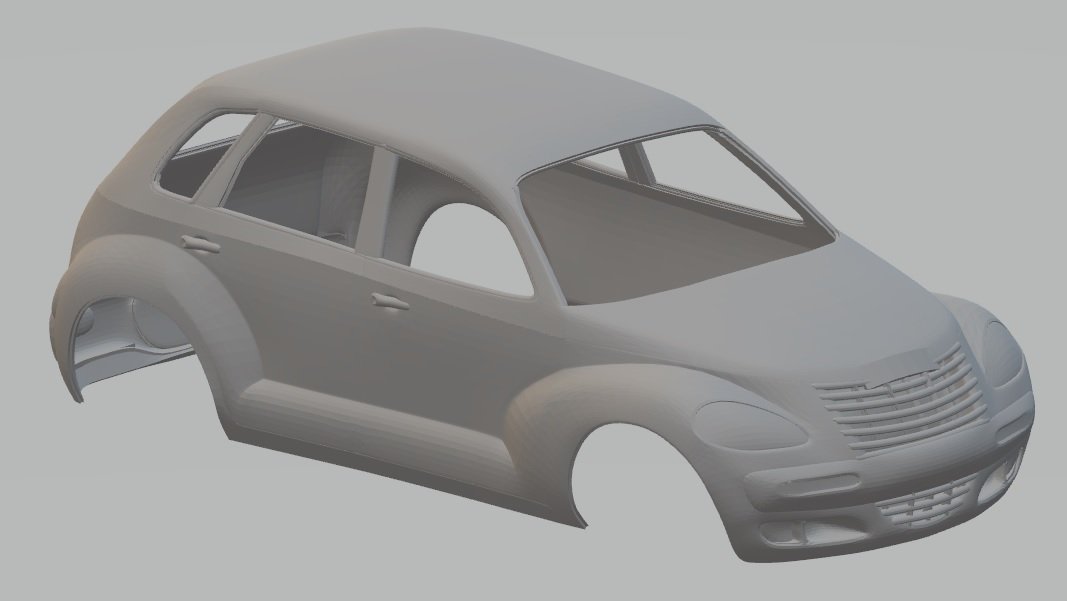 chrysler pt cruiser imprimable corps de la voiture fente le système scalextric sport tamiya rc radio contrôle shell passe-temps 3D print model - Mito3D