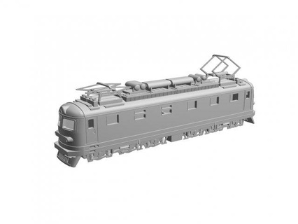 chs2 skoda 53e dc pasajero locomotora ferrocarril entrenado modelo escala h0 3d print model - Mito3D