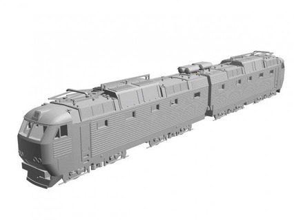 chs7 dc Passagier Lokomotive Eisenbahn Zug maßstabgetreues Modell 3d print model - Mito3D