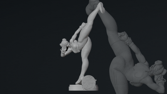 chun-li v4 - street fighter woman streetfighter woman-character game collection 3d print model - Mito3D