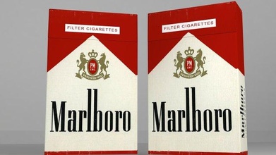 cigarette pack 3d model in 3dexport cigarettes marlboro gold leaf box carton package product tobacco smoke unhealthy addiction cardboard cancer cig packaging realistic vray 3d print model - Mito3D