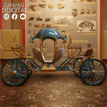 cinderella carriage 3d print model in vehicle 3dexport cars princess wheel classic 3d print model - Mito3D
