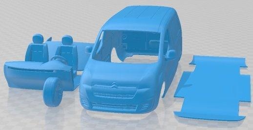 citroen berlingo van l2 2017 printable automotive slot scalextric tamiya rc miniz hobby micro diecast 3d print model - Mito3D