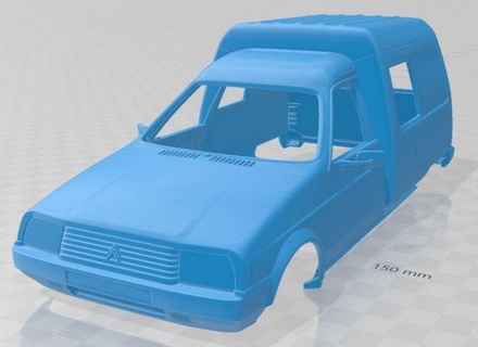 citroen c15 1984 printable body car 3d print model automotive slot scalextric tamiya rc miniz hobby micro 3d print model - Mito3D