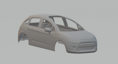 citroen c3 hac 3d yazdır model in araç 3dexport döküm slot car slotcar yuva araba sıcak tekerlekler rc rcmodel c4 c5 ds3 ds4 ds5 3d print model - Mito3D