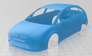 citroen c4 2008 imprimível corpo carro 3d impressão modelo in automotivo 3dexport fenda escalextrico tamiya rc miniz passatempo micro 3d print model - Mito3D