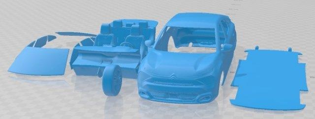 citroen c4 2021 printable car automotive slot scalextric tamiya rc miniz hobby micro diecast 3d print model - Mito3D
