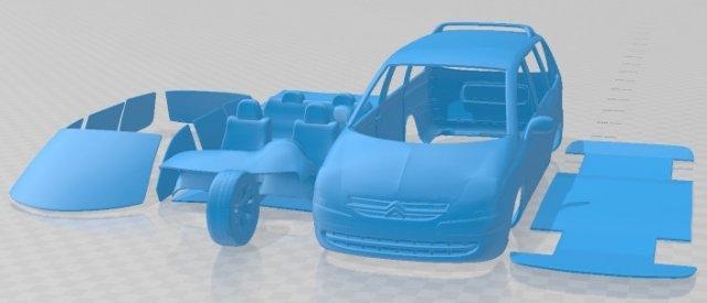 citroen c8 2002 printable car automotive slot scalextric tamiya rc miniz hobby micro diecast 3d print model - Mito3D