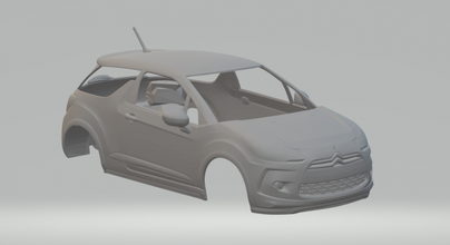 citroen ds3 3d print model in vehicle 3dexport diecast slot-car slotcar slot car hot hotwheels rc renault dacia logan 3d print model - Mito3D