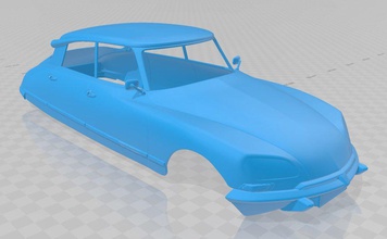 citroen ds 1967 yazdırılabilir vücut araba 3d yazdır model in otomotiv 3dexport yuva ölçülü tamiya rc miniz hobi 3d print model - Mito3D