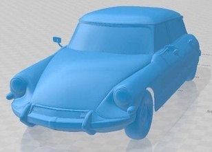 citroen ds 21 pallas 1966 printable body car 3d print model in automotive 3dexport slot scalextric tamiya rc miniz hobby micro 3d print model - Mito3D