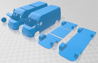 citroen saltador painel furgão 2015 imprimível 3d impressão modelo in automotivo 3dexport fenda escalextrico tamiya rc miniz passatempo micro 3d print model - Mito3D