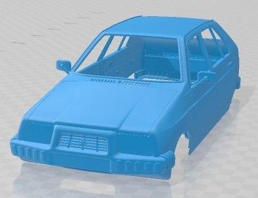 citroen visa 1979 printable body car automotive slot scalextric tamiya rc miniz hobby micro 3d print model - Mito3D