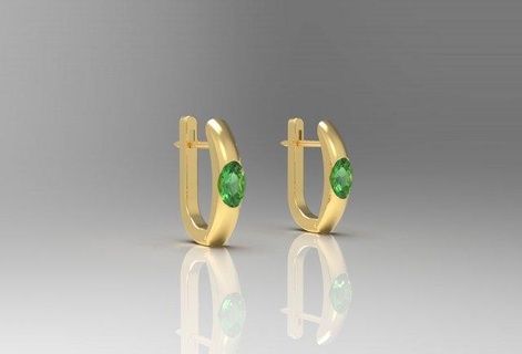 agrumes boucles d'oreilles argent or earrings design stl earrings3d bijoux conception style élégant 3d print model - Mito3D