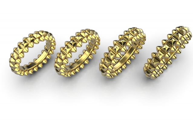 çatışma yüzük 3d yazdır model in yüzükler 3dexport takı değerli lüks altın elmas bilezik moda mücevher düğün yazdırılabilir bilezikler mücevherler aşk tırnak toplu iğne 3d print model - Mito3D