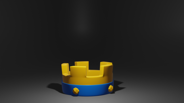 çatışma Royale kral taç oyun Clashroyale dekoratif 3dprint 3D print model - Mito3D